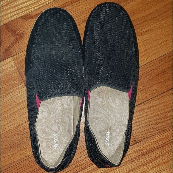 Olukai Waialua Gray Mesh Loafers - Picture 5 of 8